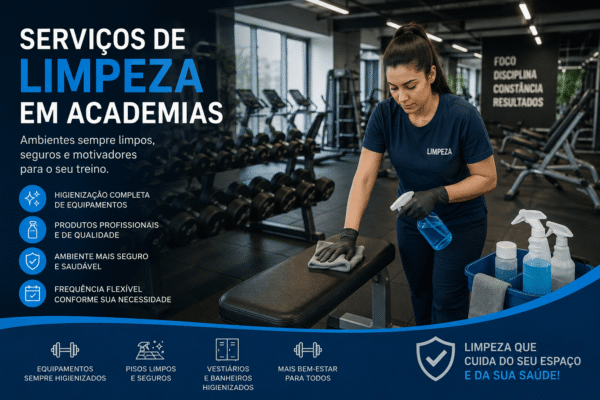 Limpeza em academia